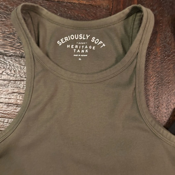 Seriously Soft Heritage Ribbed Tank Top Bundle - Black & Olive - Picture 2 of 5